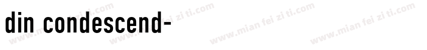 din condescend字体转换